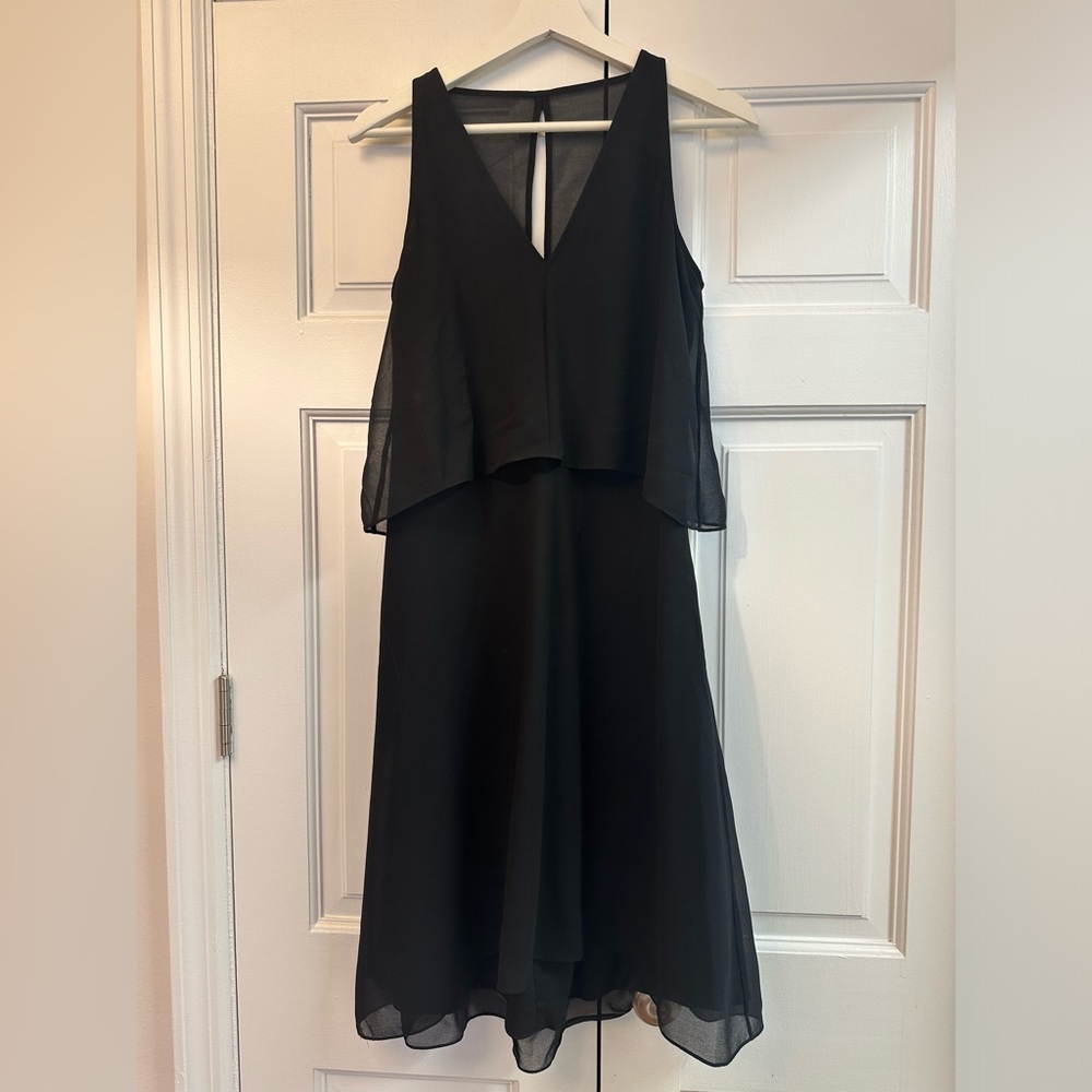 Trouvé Double Layer Shift Dress - Black
